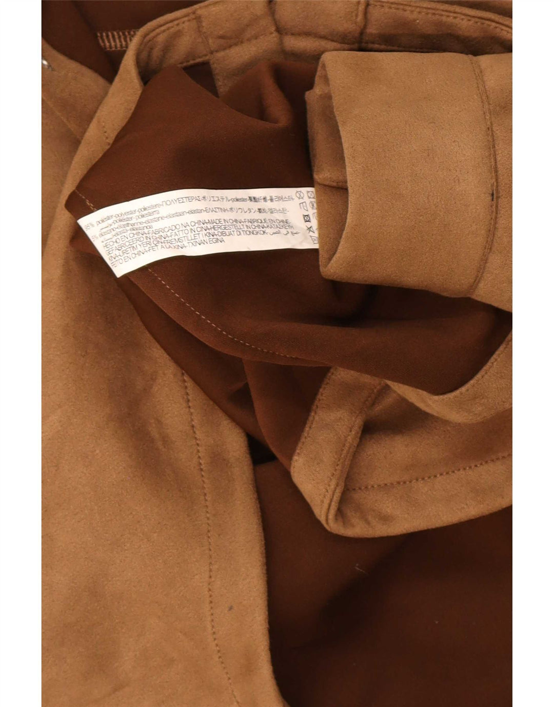 Camicia da boscaiolo con cappuccio Zara da uomo in poliestere marrone medio