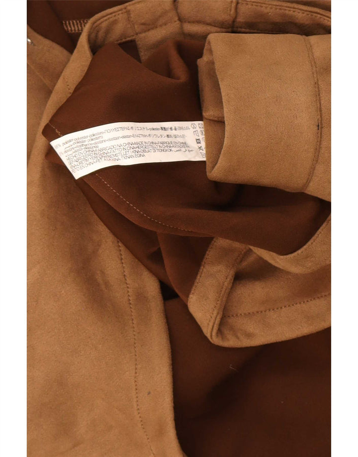 Camicia da boscaiolo con cappuccio Zara da uomo in poliestere marrone medio
