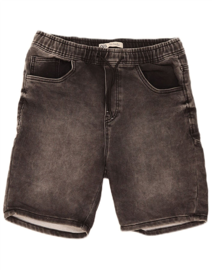 Pantaloncini di jeans da uomo Zara medi W31 cotone nero