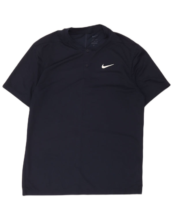 T-shirt Nike Dri Fit da uomo, media, in poliestere blu navy medio