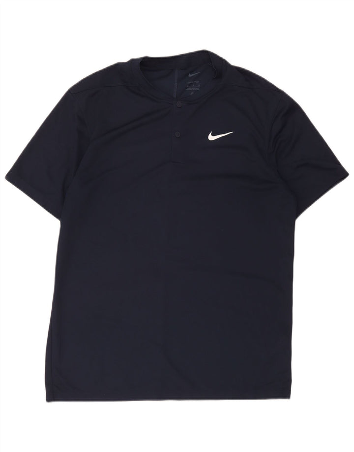 T-shirt Nike Dri Fit da uomo, media, in poliestere blu navy medio
