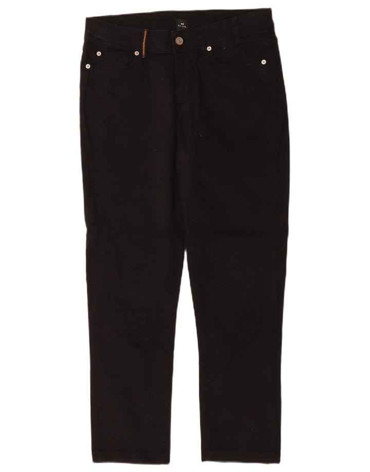 Jeans corti da donna Paul Smith W28 L24 cotone nero