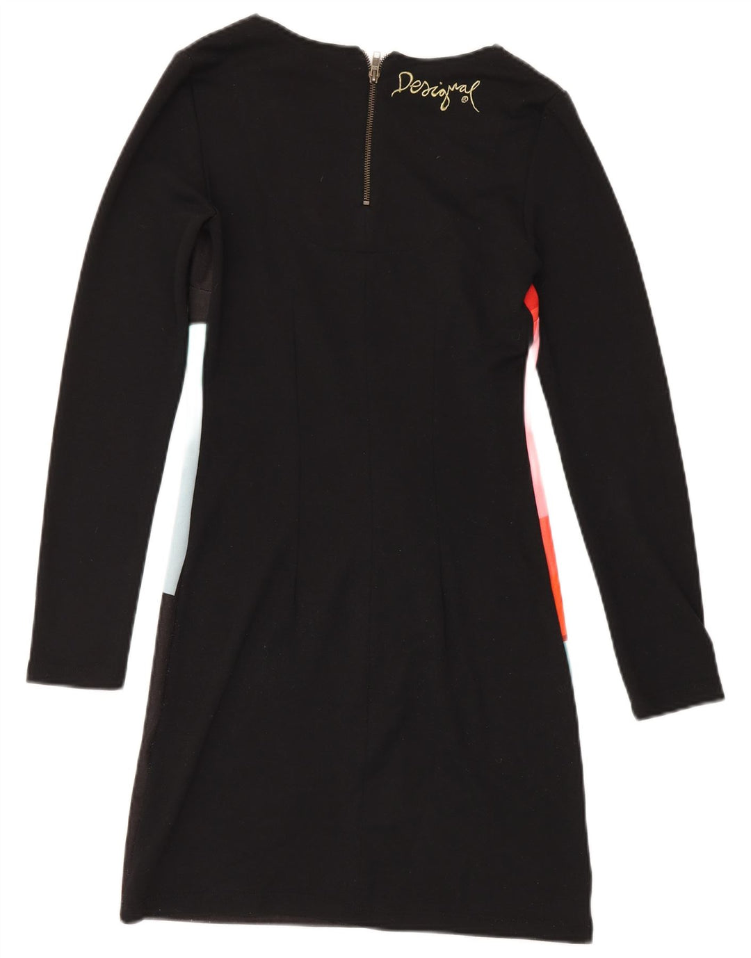 Desigual Abito basic da donna UK 12 Poliestere geometrico nero medio