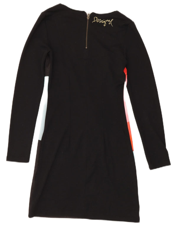 Desigual Abito basic da donna UK 12 Poliestere geometrico nero medio