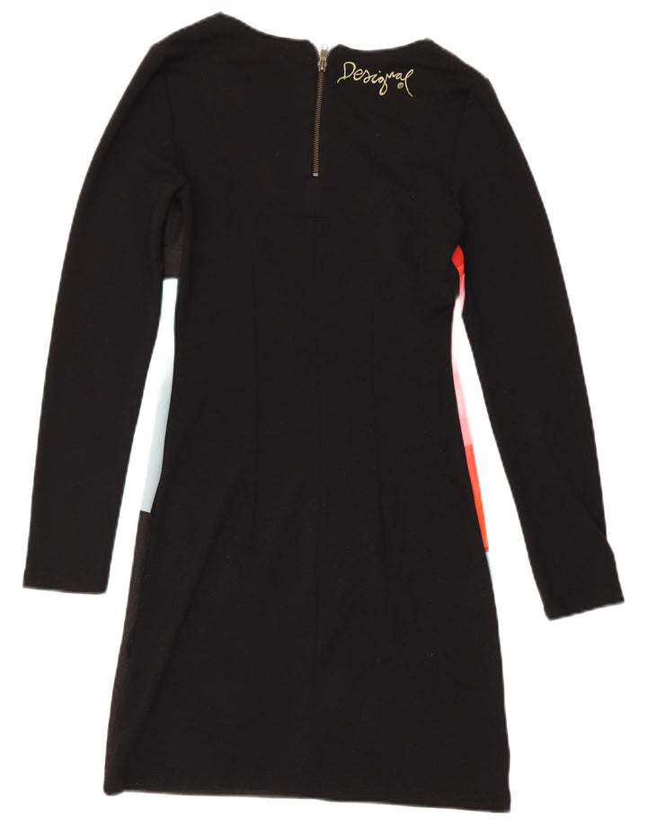 Desigual Abito basic da donna UK 12 Poliestere geometrico nero medio