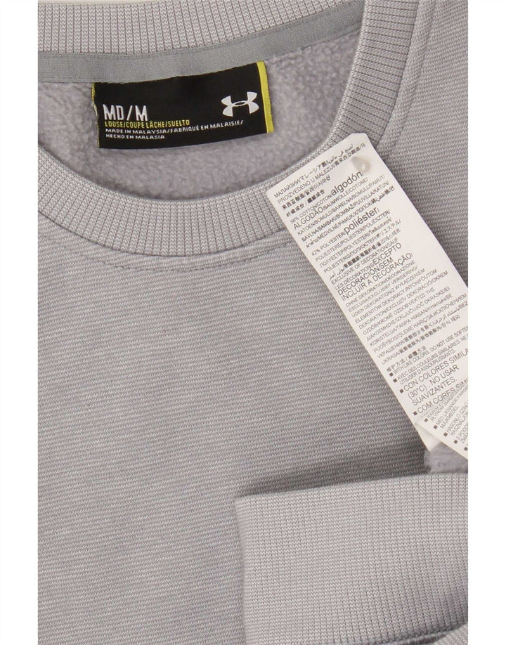 Felpa da uomo Under Armour Maglione in cotone grigio medio