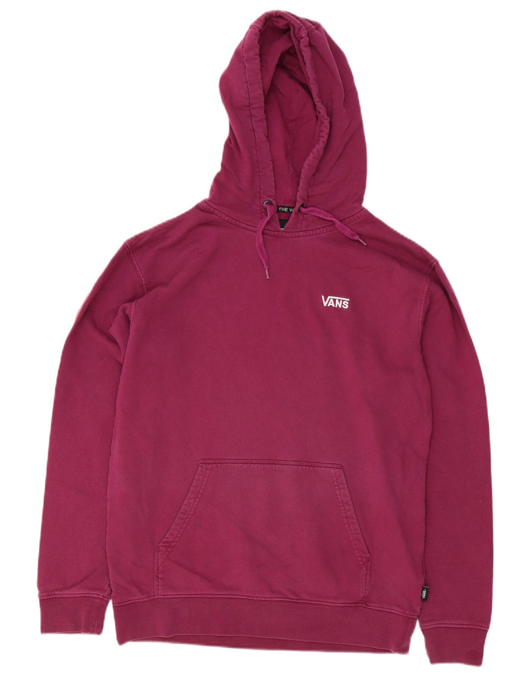 Felpa con cappuccio da uomo Vans in cotone bordeaux medio