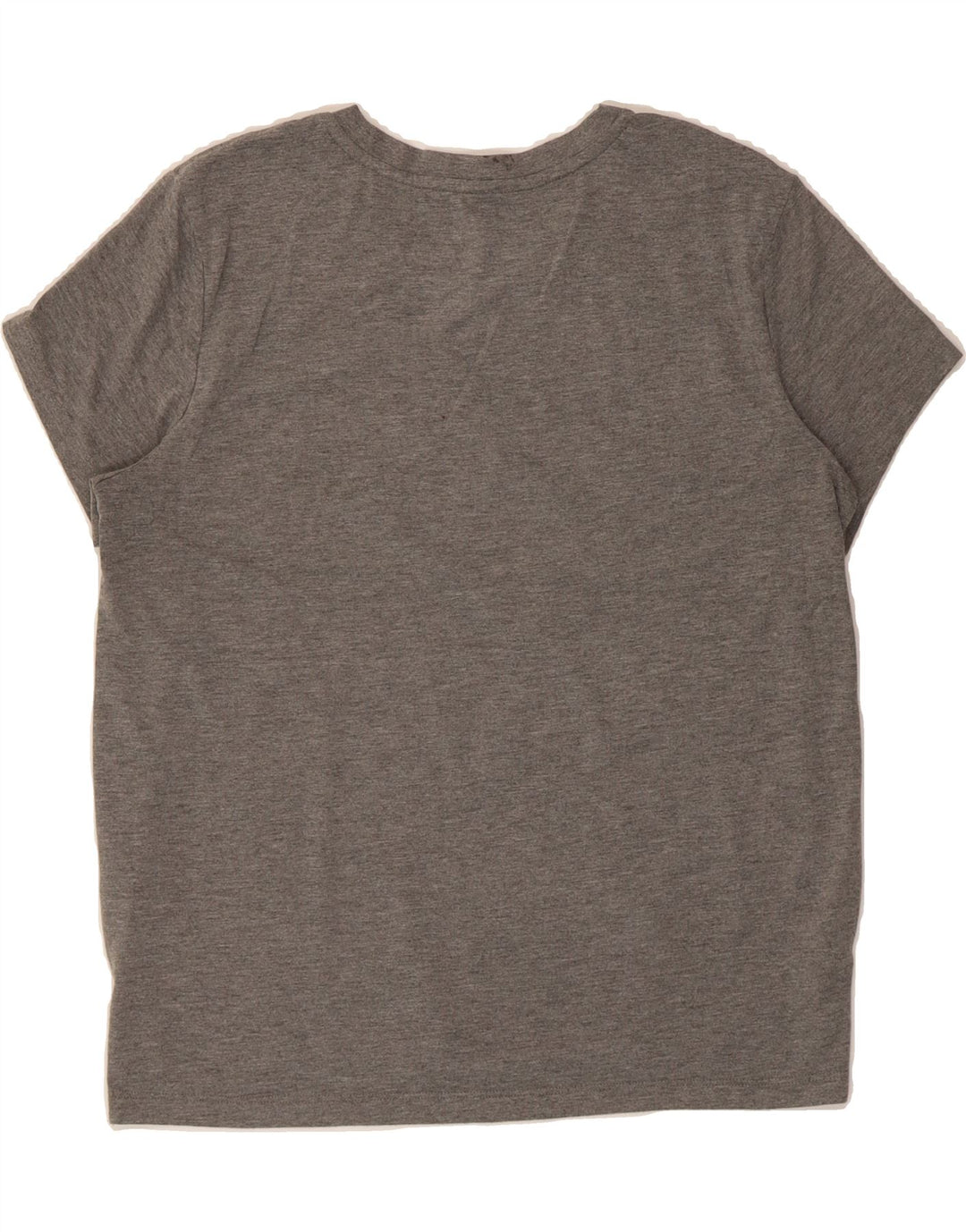 REEBOK Womens Graphic T-Shirt Top UK 14 Medium Grey Polyester Vintage Reebok and Second-Hand Reebok from Messina Hembry 