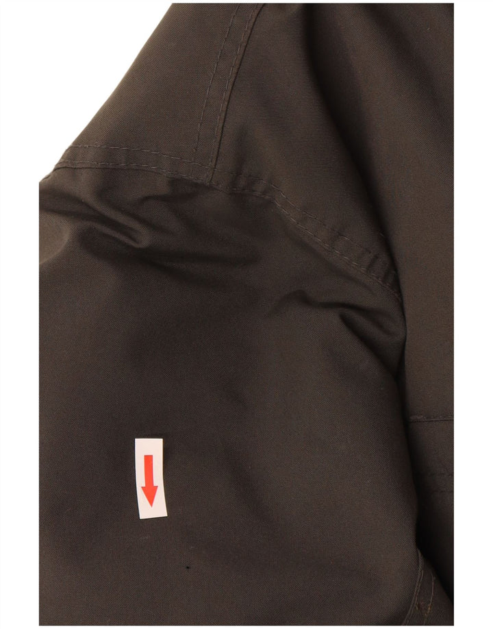 Giacca a vento con cappuccio da uomo Quiksilver UK 38 Poliestere grigio medio