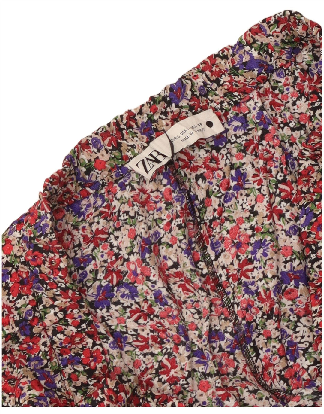 Gonna a trapezio da donna Zara grande W32 floreale multicolore