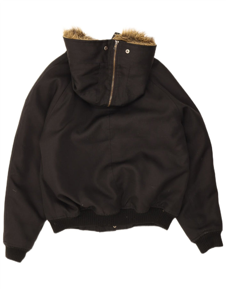 Bomber con cappuccio da uomo Woolrich IT 46 Small nylon nero