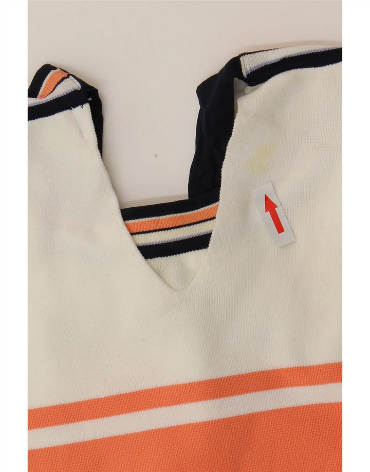 Top in camicetta da donna Marks & Spencer UK 12 a righe multicolori medie