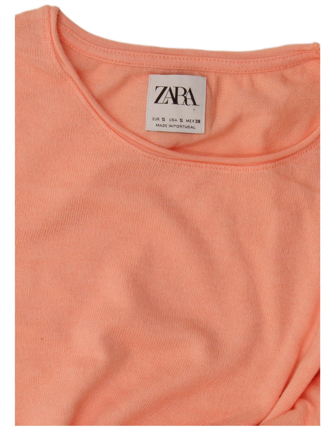 T-shirt oversize da donna Zara UK 10 piccola rosa
