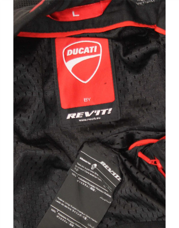 Giacca Revit Graphic Racer da uomo UK 40 Large Nero Colourblock Poliestere