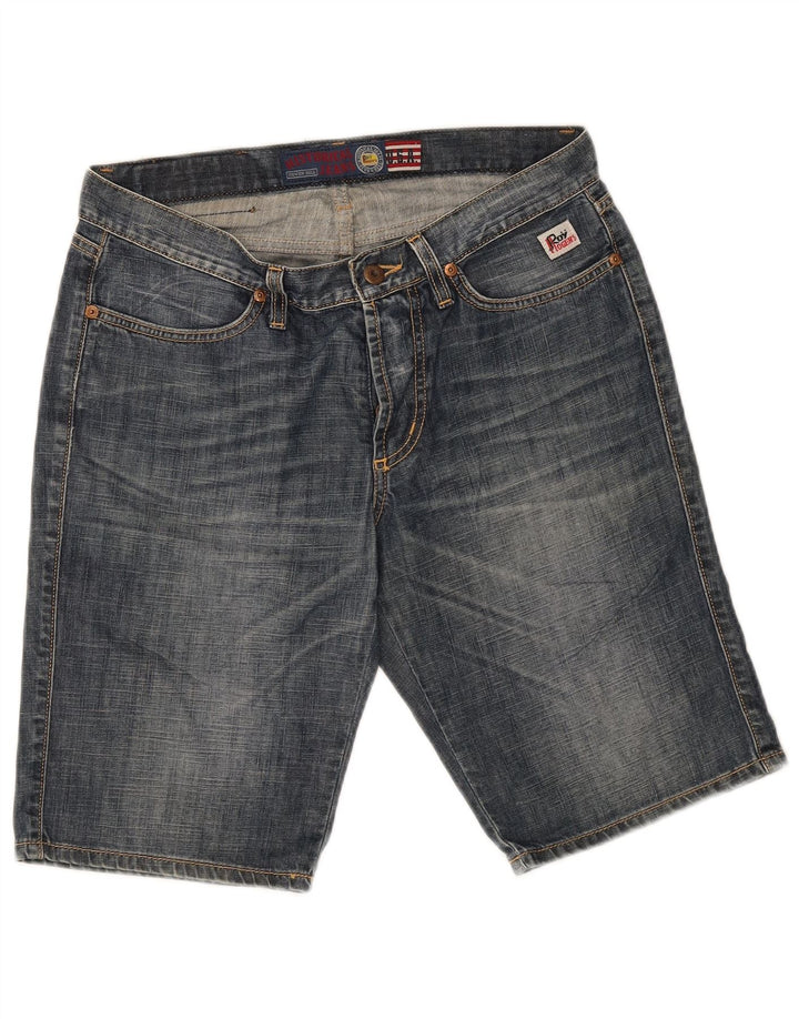 Pantaloncini di jeans da donna Roy Rogers IT 44 medio W30 cotone blu