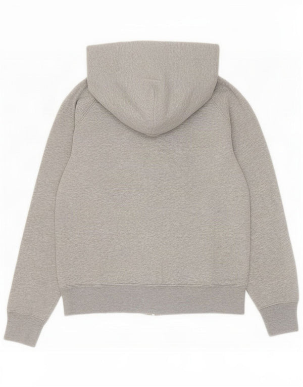 Maglione con cappuccio e zip grafica da donna Gap UK 14 Cotone grigio medio
