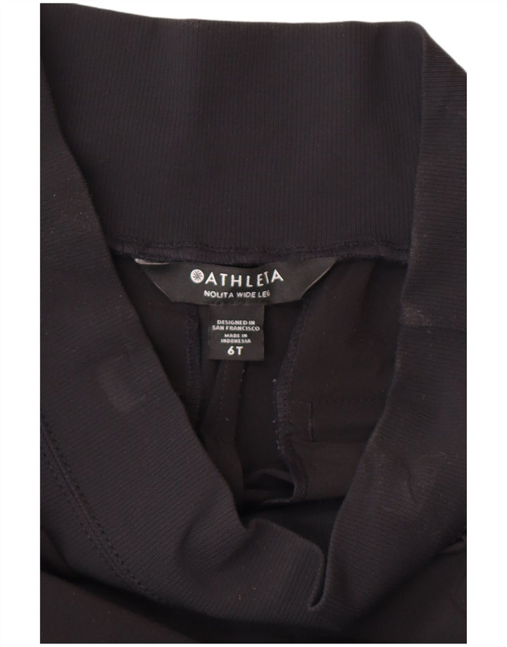 Pantaloni da tuta da donna a gamba larga ATHLETA US 6 poliestere nero medio