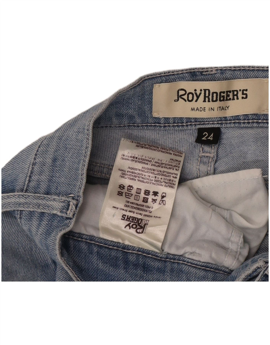 Jeans svasati da donna Roy Rogers W24 L28 cotone blu