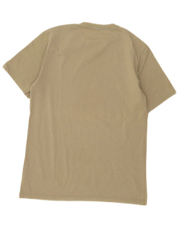 Converse Mens Graphic T-Shirt Top Medium Khaki Cotton