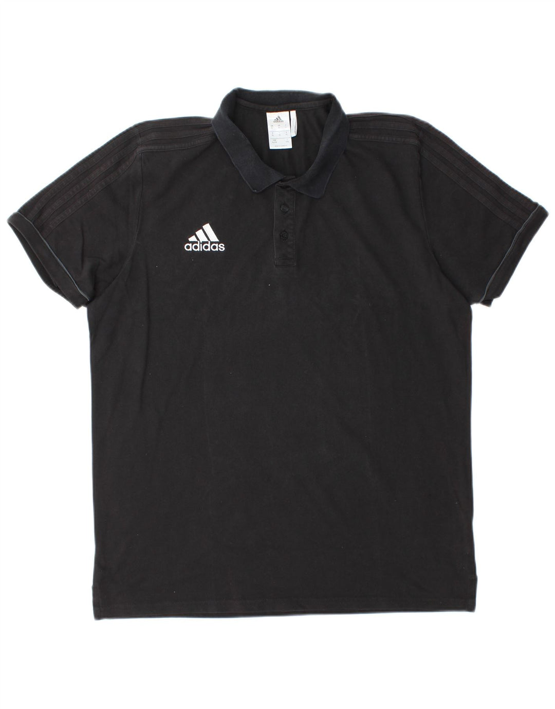Polo ADIDAS da uomo Climalite XL in cotone nero