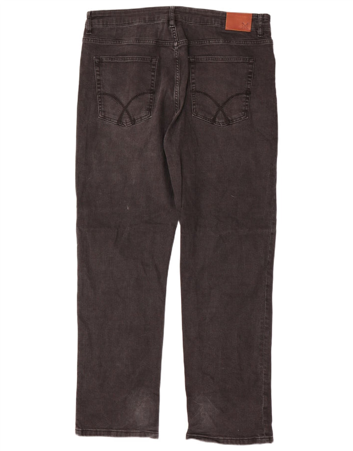 Crew Clothing Jeans dritti da uomo W38 L32 Cotone grigio