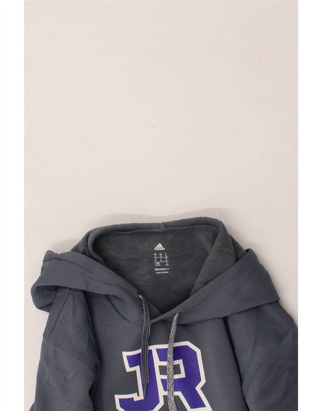 ADIDAS Mens Ravens Lacrosse Graphic Hoodie Jumper XL Grey Polyester Vintage Adidas and Second-Hand Adidas from Messina Hembry 