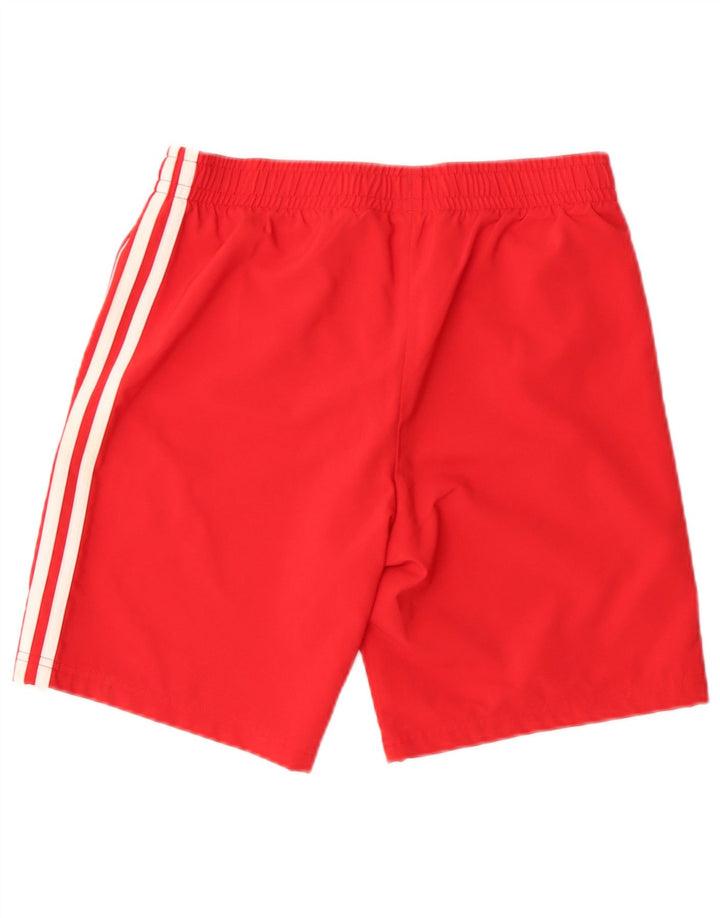 Pantaloncini sportivi Adidas da bambino 13-14 anni in poliestere rosso