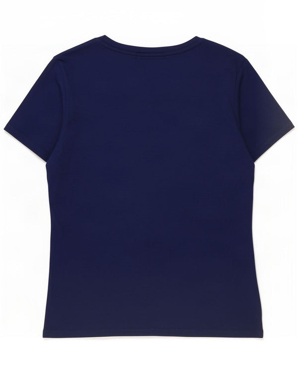 T-shirt grafica da donna Gant Top UK 14 grande cotone blu