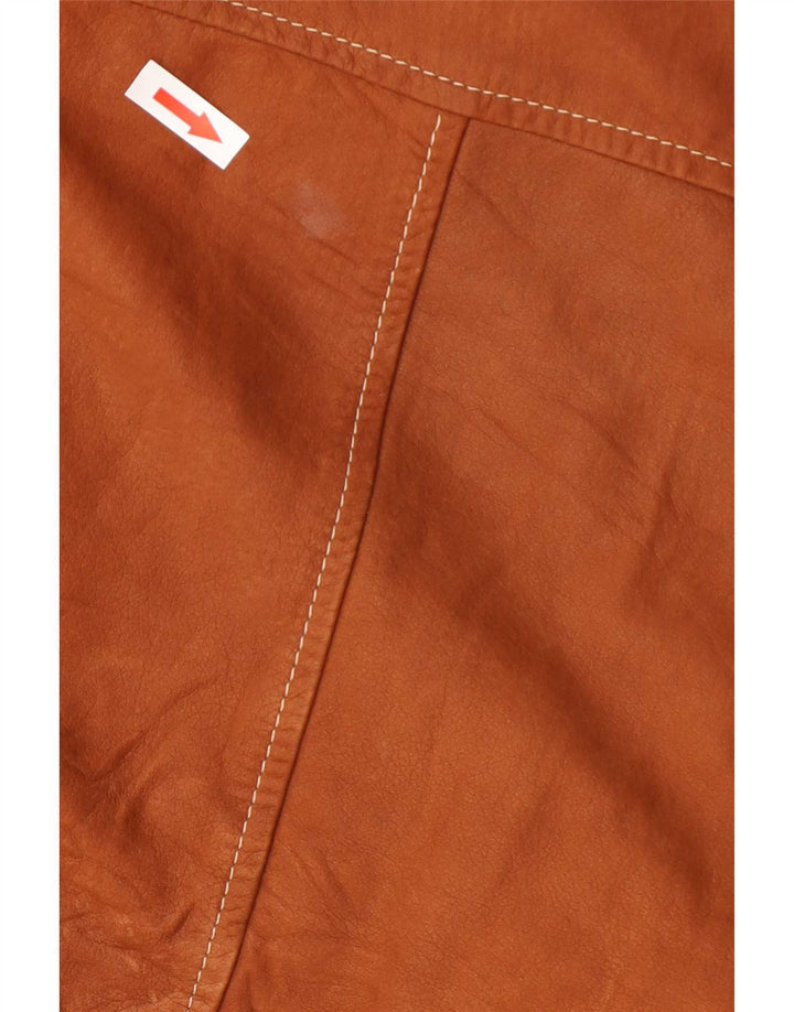 Giacca in pelle da uomo Milestone IT 52 XL Marrone