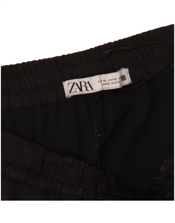 Pantaloni da tuta cargo Zara da donna UK 18 XL neri