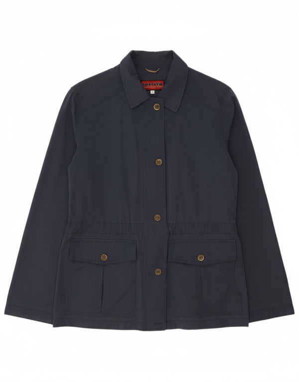 INVICTA Womens Utility Jacket UK 16 Large Navy Blue Cotton