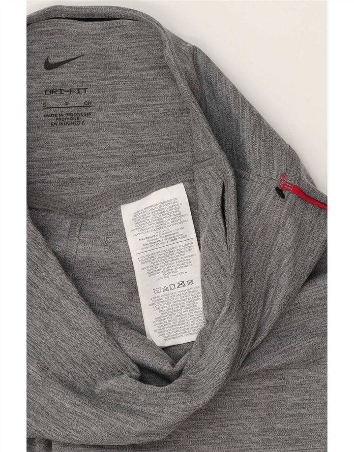 Leggings grafici Nike Dri Fit da donna UK 10 piccoli poliestere grigio