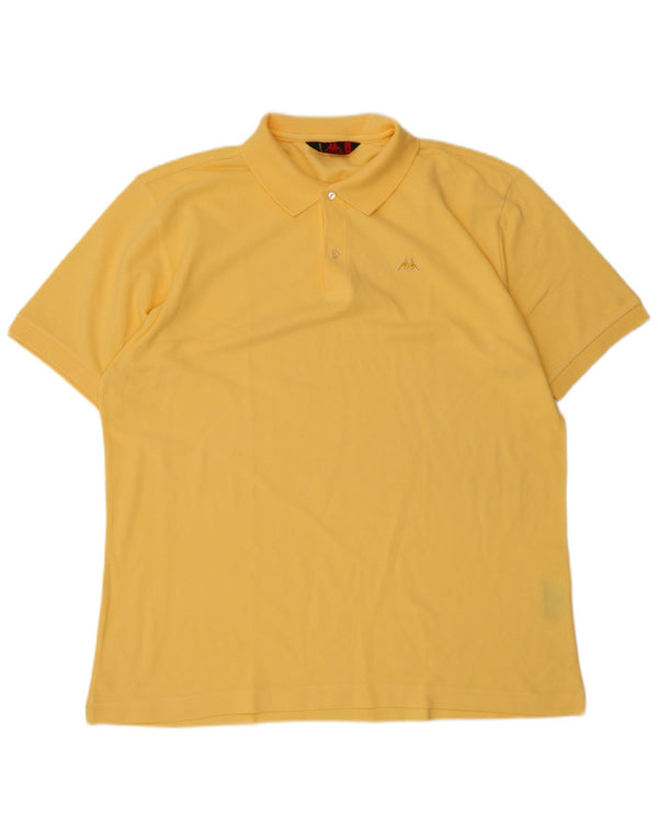 Polo Kappa Uomo XL Cotone Giallo