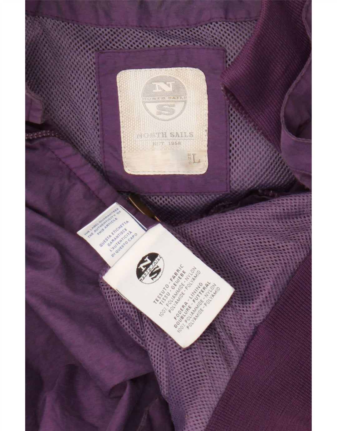 Giacca bomber da donna North Sails UK 16 grande nylon viola