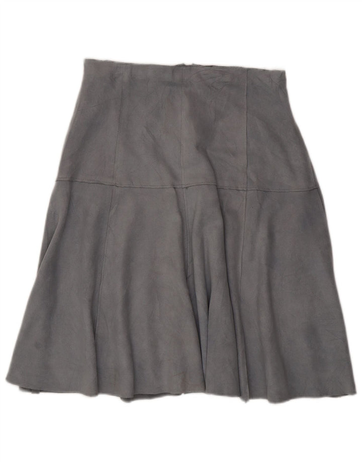 Gonna Zara da donna in pelle scamosciata grande W30 blu