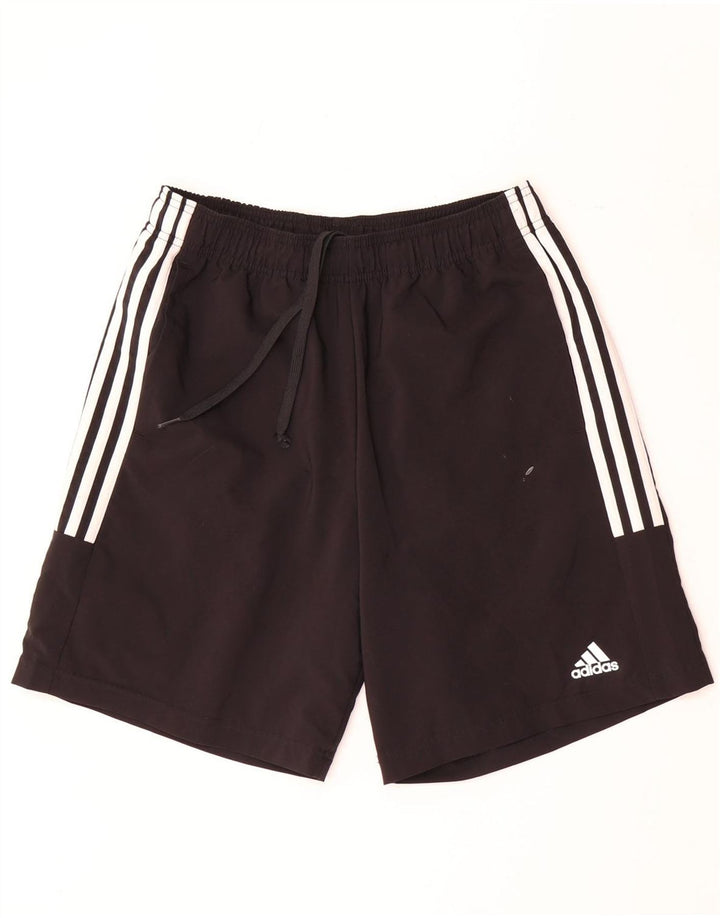 Pantaloncini sportivi da uomo Adidas Medium Black Colourblock in poliestere