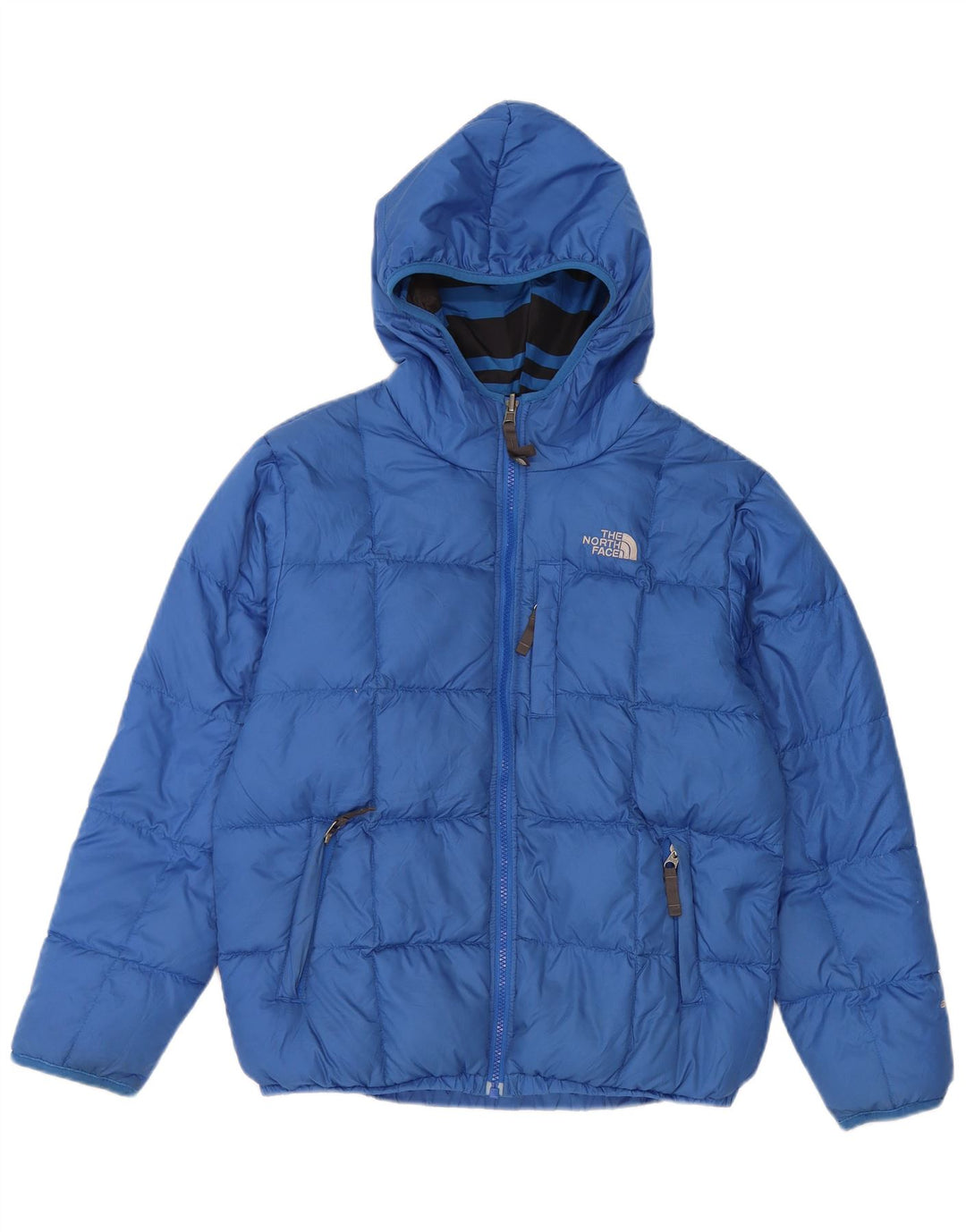 Giacca imbottita reversibile con cappuccio The North Face per ragazzi 12-13 anni, grande blu