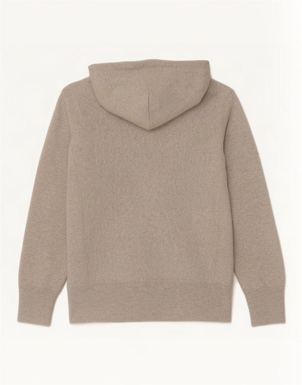 Felpa con cappuccio grafica Champion Reverse Weave da uomo in cotone grigio medio