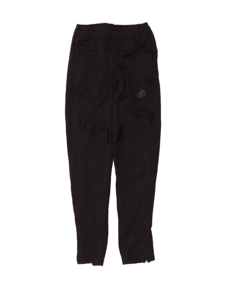ADIDAS Boys Tracksuit Trousers 11-12 Years  Black Vintage Adidas and Second-Hand Adidas from Messina Hembry 