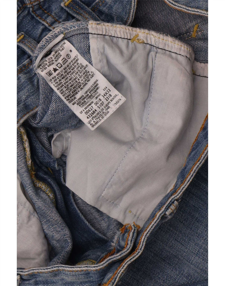 Jeans dritti 627 da donna Levi's W34 L27 cotone blu