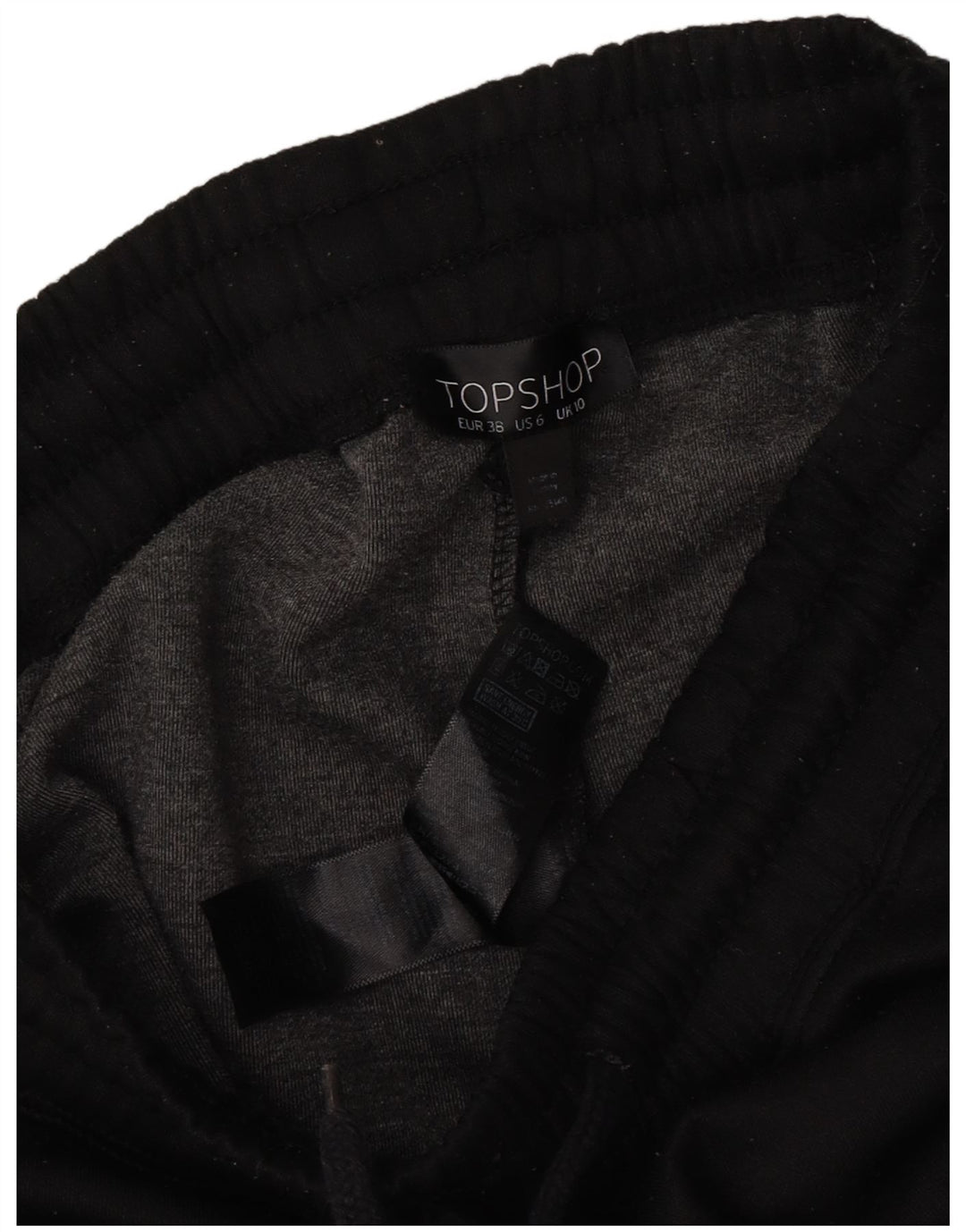 Pantaloni da tuta da donna Topshop UK 10 Small Poliestere color block nero