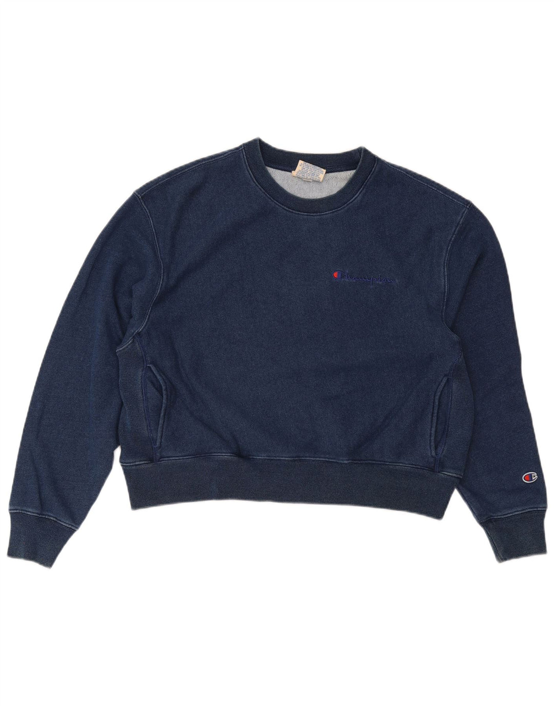 Felpa corta oversize da donna Champion, taglia UK 14, medio, blu navy