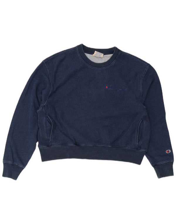 Felpa corta oversize da donna Champion, taglia UK 14, medio, blu navy