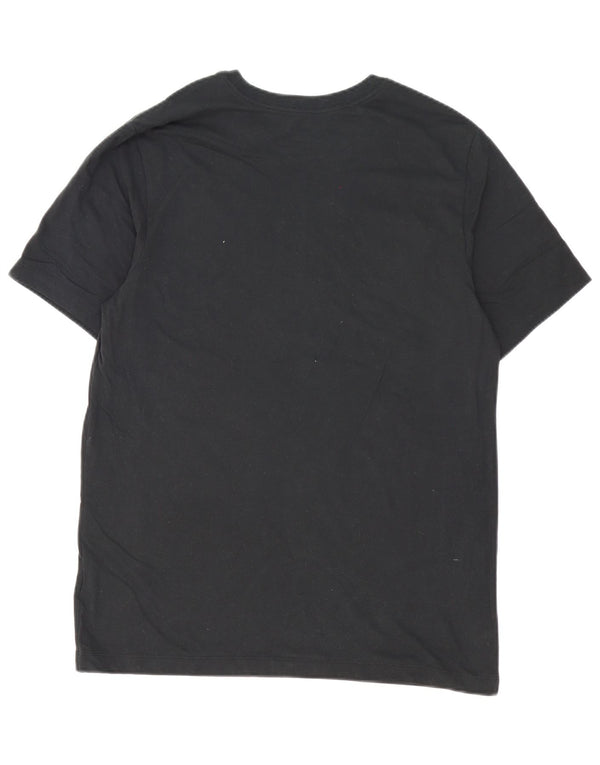 T-shirt grafica Nike Dri Fit da uomo, grande, in cotone nero