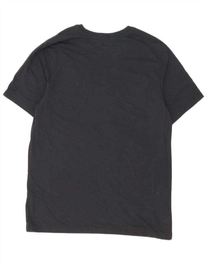 T-shirt grafica Nike Dri Fit da uomo, grande, in cotone nero