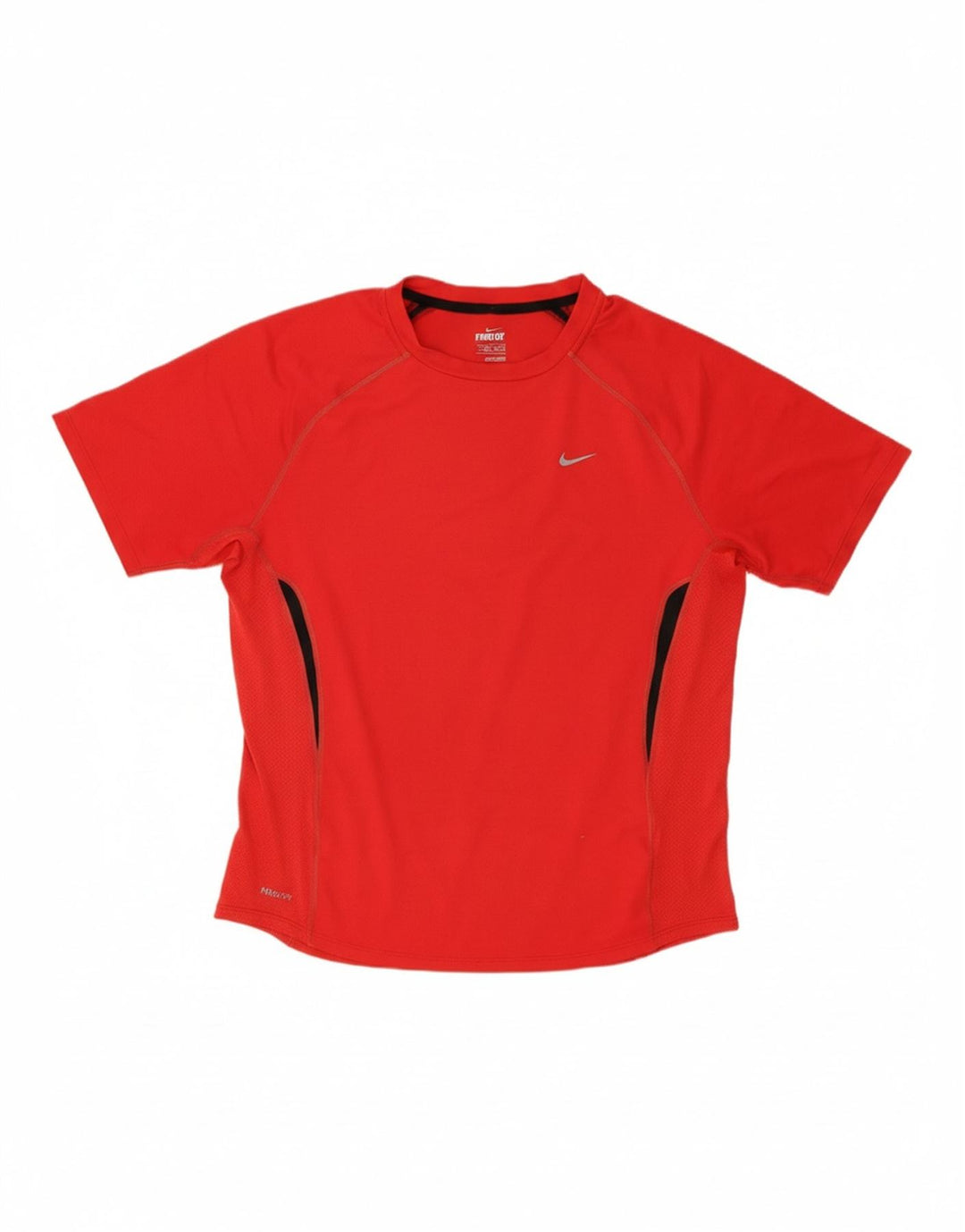 NIKE Mens T-Shirt Top UK 38/40 Medium Red Colourblock