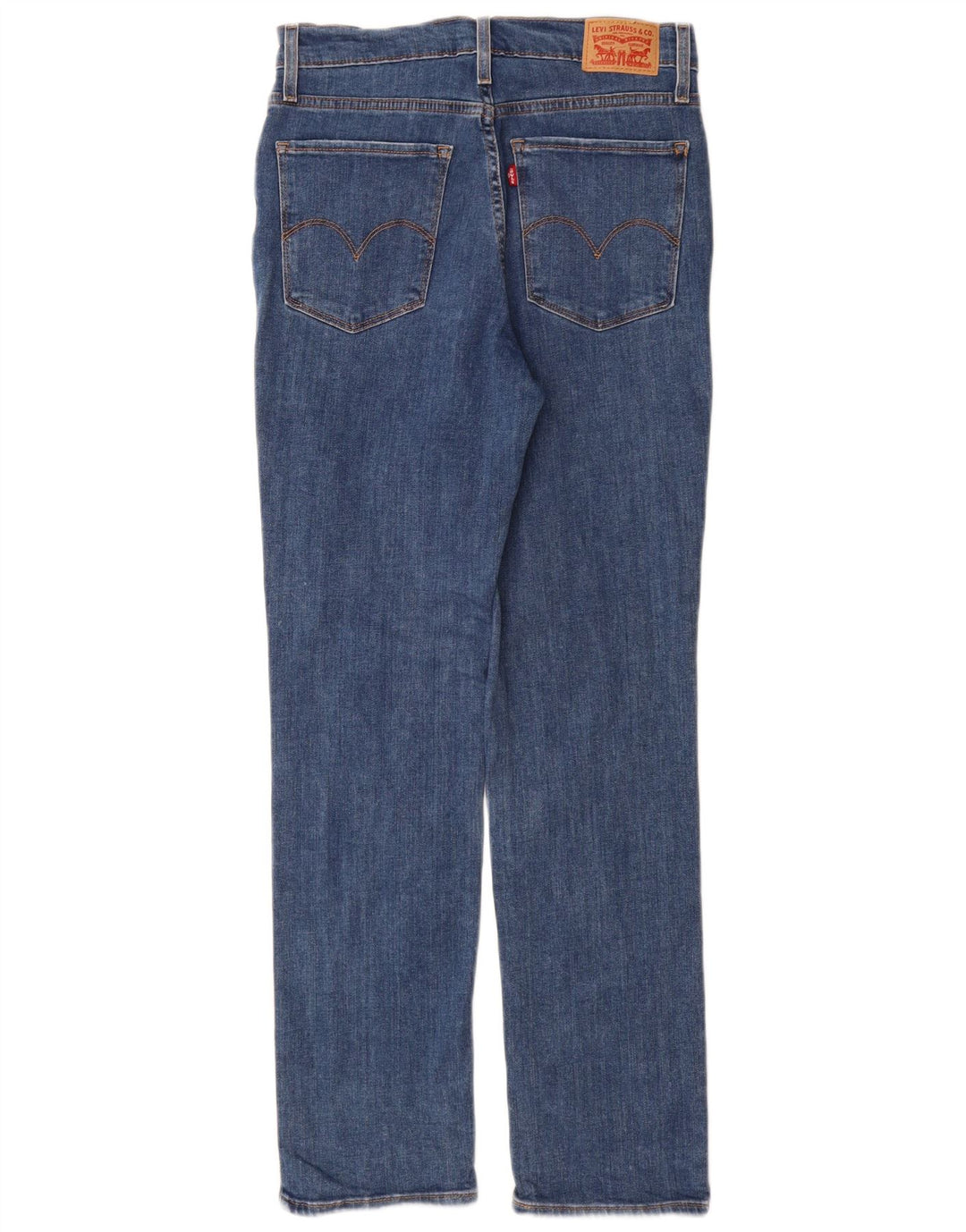 Jeans dritti a vita alta Levi's 724 da donna W29 L30 cotone blu