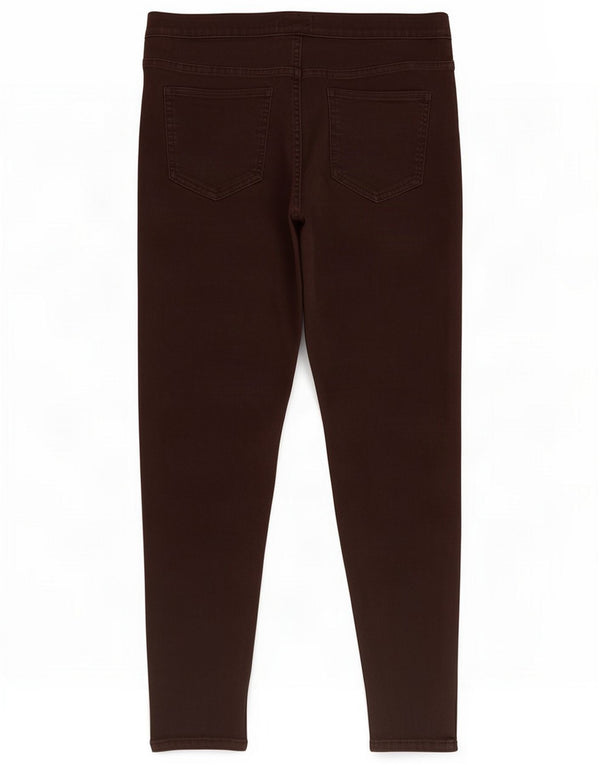 Marks & Spencer Womens Jegging Jeans UK 14 Large W32 L26 Brown Cotton