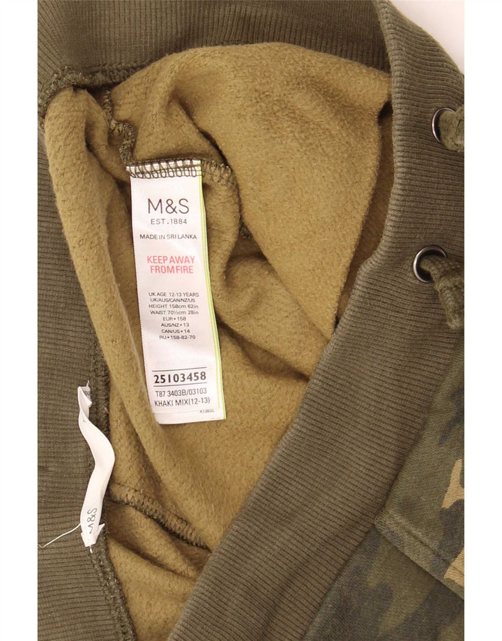 Pantaloni da tuta da ragazzo Marks & Spencer da 12-13 anni color kaki