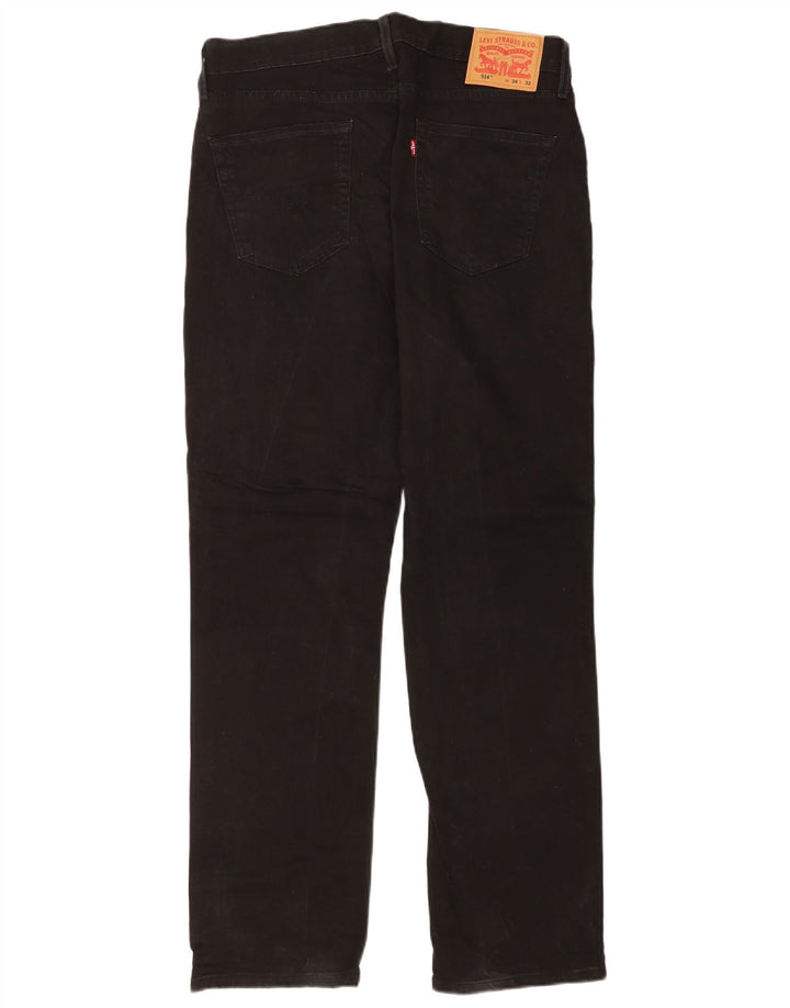 Levi's Uomo 514 Jeans dritti W34 L32 Cotone Nero
